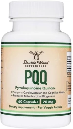 Double Wood Supplements PQQ 20 mg | Pyrroloquinoline Quinone [60 Κάψουλες]