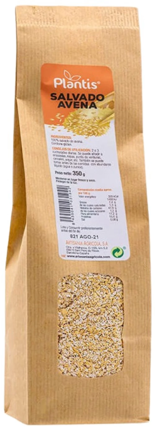 Artesania Agricola Salvado Avena Plantis® | Oat Bran [350 Γραμμάρια]