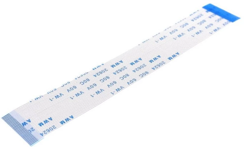 Ευέλικτη Επίπεδη Καλωδιοταινία FFC 24 pin 0.5mm Pitch Αντίθετης Κατεύθυνσης (10cm) (OEM)