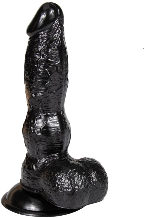 Dildo Realist Trent Suction Cup PVC Black 21 Cm Passion Labs