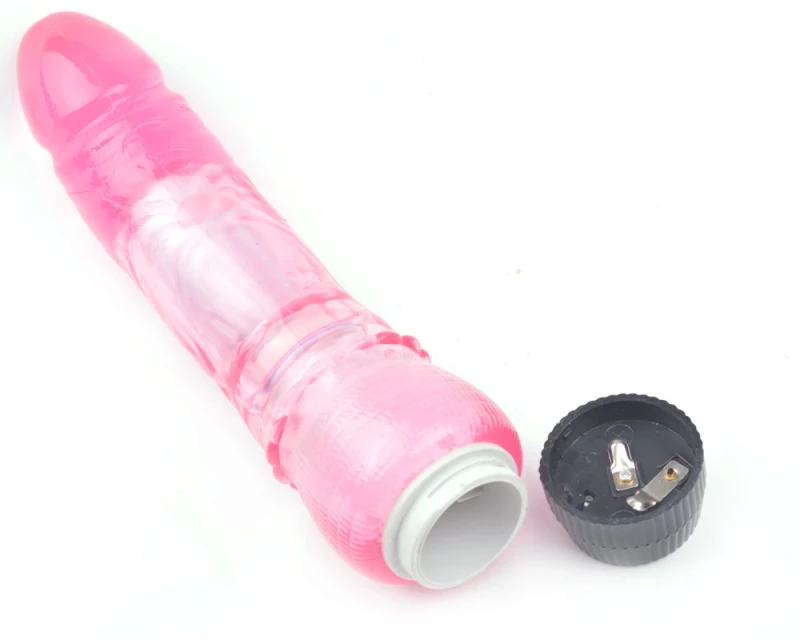 Pink Color Realistic Penis Vibrator ( TPE Material )