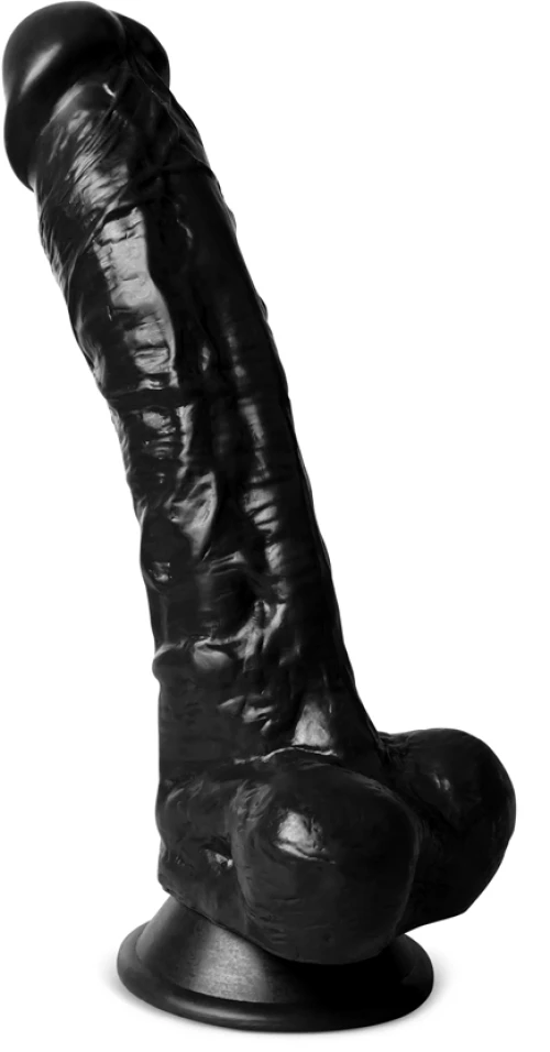 9.6 Inches Black Color Realistic Dildo