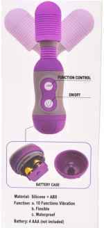Purple Magic Wand Vibrator 15.5 cm