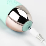 Green Mini Rechargeable Wand Massager 13 cm
