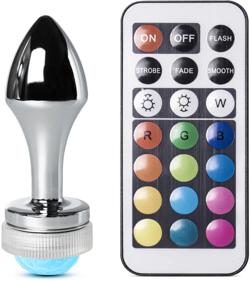 Metal Butt Plug with Light Type II ( Non Vibrating )
