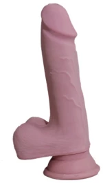 TOYBOY ΔΙΟΝΥΣΟΣ ντιλντο με βεντούζα κ όρχεις TPE dual Layer 25 c
