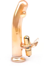 Golden Glass Dildo Vibrator