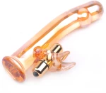 Golden Glass Dildo Vibrator