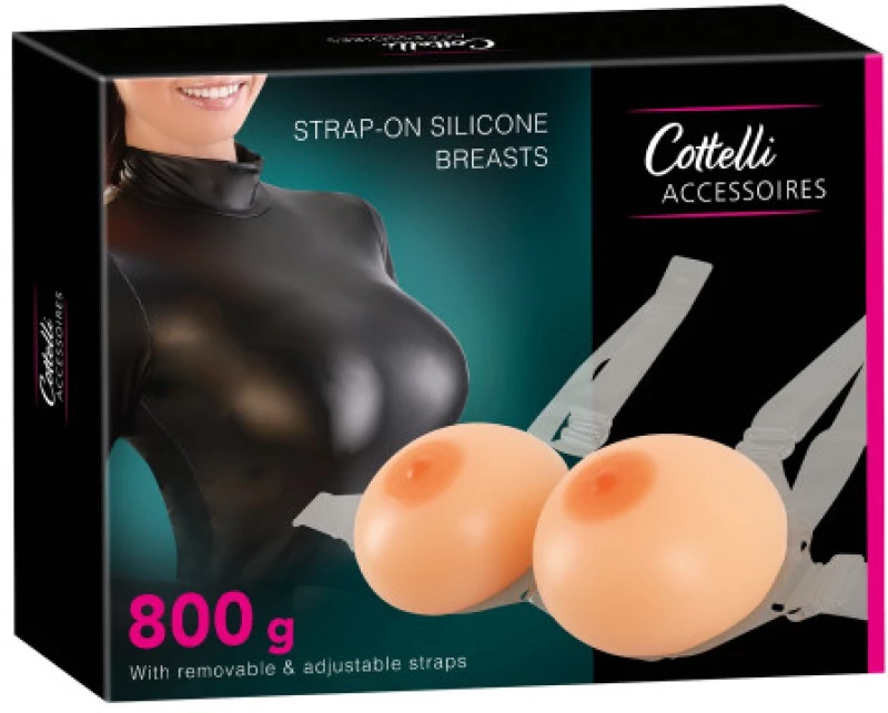 Cottelli Silicone Breasts with Straps 800 g