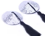 Sparkling Silver Nipple Tassels