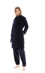 Γυναικεία Ρόμπα Pink Label - Blue - Fleece Fluffy