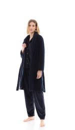 Γυναικεία Ρόμπα Pink Label - Blue - Fleece Fluffy