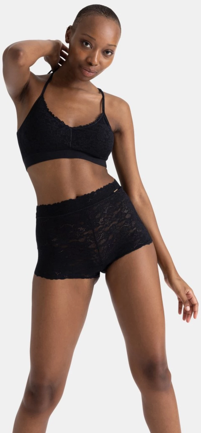 Bralette Dorina UNIFIT LACE - Δαντέλα - Χωρίς Μπανέλα - Μαύρο