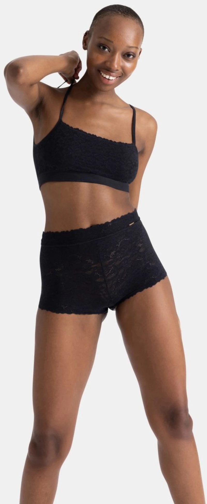 Bralette Dorina UNIFIT LACE - Δαντέλα - Χωρίς Μπανέλα - Μαύρο