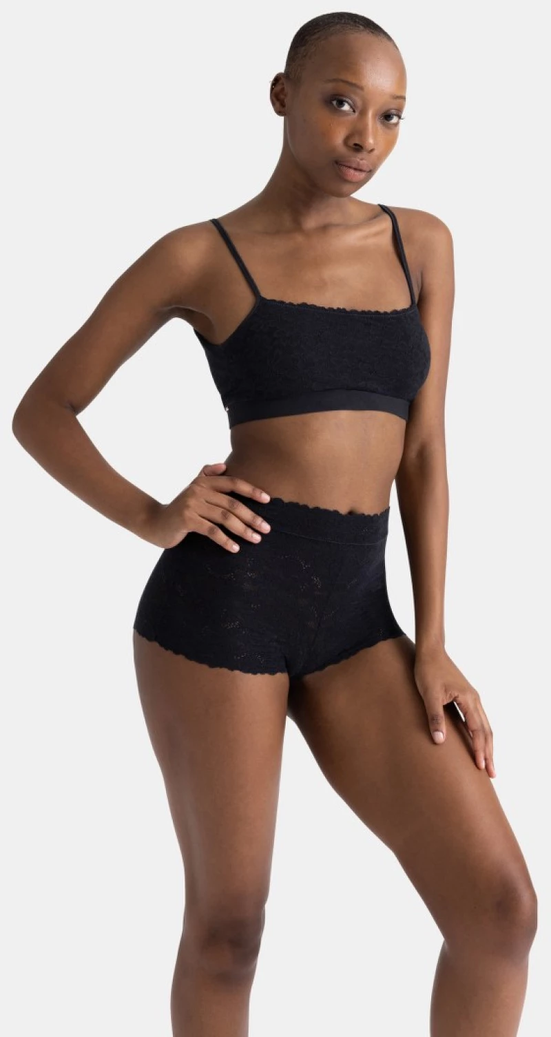 Bralette Dorina UNIFIT LACE - Δαντέλα - Χωρίς Μπανέλα - Μαύρο