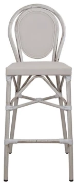 Ap Σκαμπό αλουμινίου «Egadi bianco» 47x61x115cm - 61210126