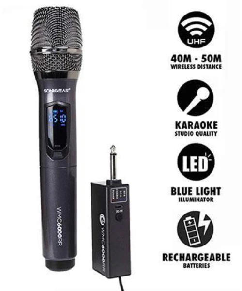 SONIC GEAR WMC6000RR PROFESSIONAL UHF WIRELESS MICROPHONE