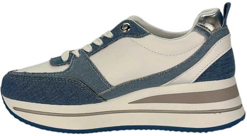 Sneaker Λευκό- Τζιν Γυναικείο 24682