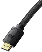 Baseus High Definition Series HDMI 2.1 Καλώδιο, 8K 60Hz, 3D, HDR, 48Gbps, 2m, Μαύρο