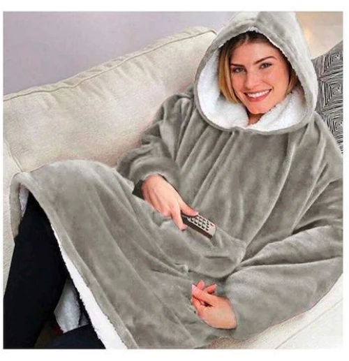 Huggle Plush Κουβέρτα Βελουτέ King Size 70x90εκ. Gray
