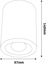 Avide GU10 Spot Light Round White