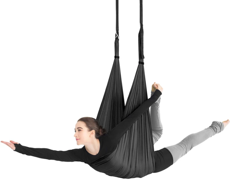 Κούνια Yoga Amila 40D Less Elastic 5m Μαύρη 96922