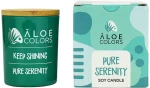 Aloe Colors Pure Serenity Αρωματικό Κερί Σόγιας 150gr