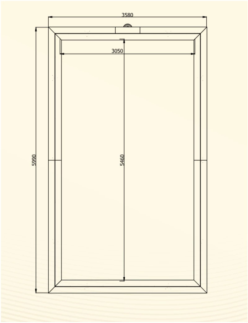Ξύλινη Πισίνα 599 x 358 x 149 Rectangular Baltic Harmony Abatec