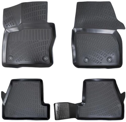Πατάκια Σκαφάκια 3D Από Λάστιχο TPE Για Ford Focus ΙΙI 2010-2018 Rizline 4 Τεμάχια Μαύρα (CAR0020032)
