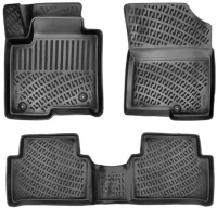 Πατάκια Σκαφάκια 3D Από Λάστιχο TPE Για Kia Sorento 4 2021+ Rizline 4 Τεμάχια Μαύρα (CAR0027008)