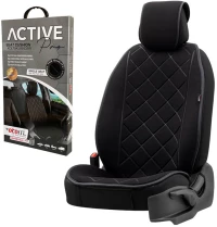 Πλατοκάθισμα Αυτοκινήτου Otom Active Pro Ύφασμα Lacoste Ανάγλυφο Καπιτονέ Μαύρο ACTP-101 1 Τεμάχιο (CAR0027048)