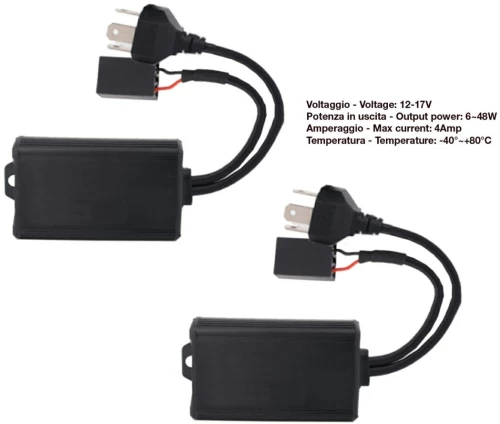 ΑΝΤΙΣΤΑΣΗ CAN-BUS ΓΙΑ LED ΚΙΤ H4  12V (ΑΝΤΙΣΤΑΣΗ-ΨΕΥΤΗΣ-CANCELLER) SIMONI RACING - 2 TEM.