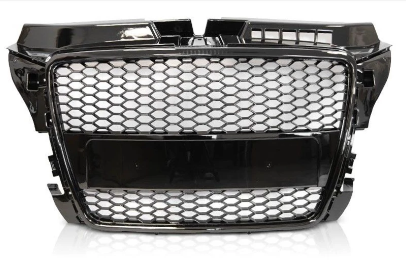 Μάσκα με βάση για σήμα για Audi A3  (2008-2013) - RS-Look μαύρη