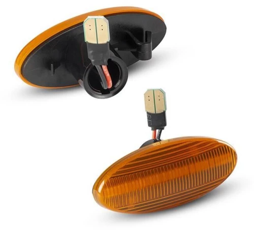 Led φλας φτερού για Opel Vectra B  (1995-2002) - φιμέ με τρεχούμενο φλας - σετ 2τμχ.
