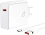 XO Φορτιστής και Καλώδιο USB-C 120W Quick Charge 3.0 (L128)