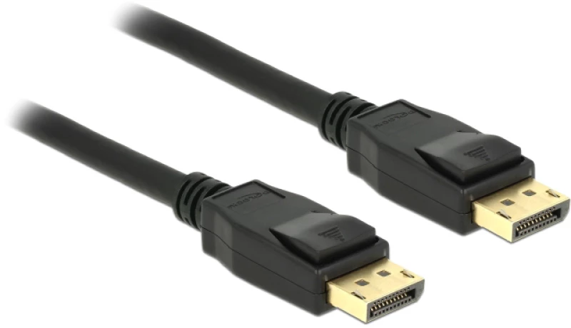 DELOCK καλώδιο DisplayPort 1.2 83806, 4K/60Hz, 21.6Gbps, 2m, μαύρο