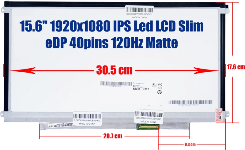 LP133WH2 (TL)(A2) 1366x768 HD LED 40 Pin Slim bracket (LR) ( Κωδ.1221 )