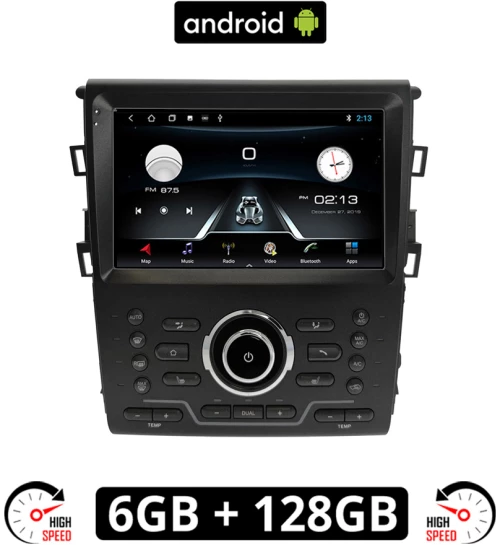 FORD MONDEO CLIMA (μετά το 2013) Android οθόνη αυτοκίνητου 6GB με GPS WI-FI (ηχοσύστημα αφής 9" ιντσών OEM Youtube Playstore MP3 USB Radio Bluetooth Mirrorlink εργοστασιακή, 4x60W, AUX, πλοηγός)