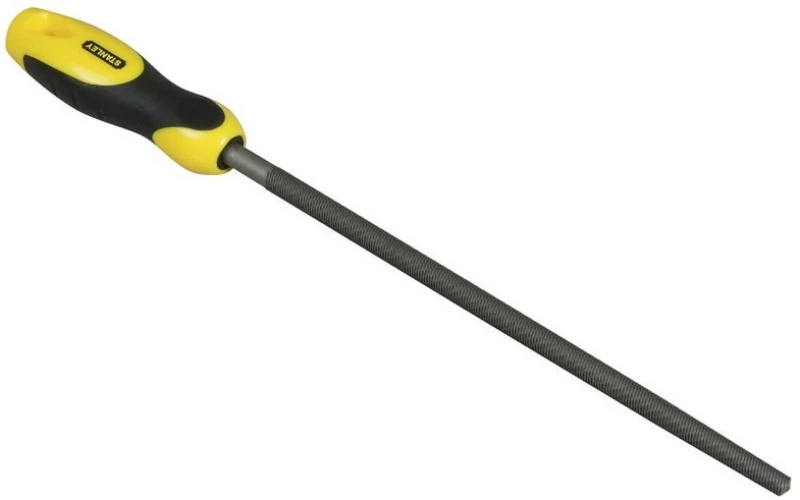 Stanley - Λίμα Μετάλλου 200mm Στρόγγυλη με Λαβή (Χοντρό Δόντι) 0-22-443