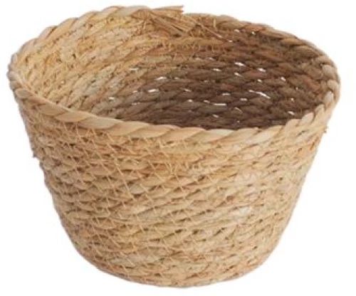 Καλάθι ψάθινο φυσικό Φ18Η12cm