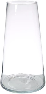 Βάζο γυάλινο διάφανο  Φ24 Η35cm