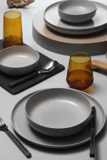 ΠΙΑΤΟ ΒΑΘΥ Φ20cm MODERNA MATTE 159/GREY - KUTAHYA PORSELEN