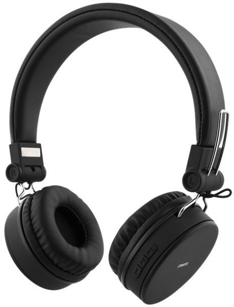 STREETZ HL-BT400 Αναδιπλούμενα Ασύρματα/Ενσύρματα Bluetooth Ακουστικά (Μαύρο)