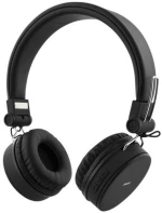 STREETZ HL-BT400 Αναδιπλούμενα Ασύρματα/Ενσύρματα Bluetooth Ακουστικά (Μαύρο)