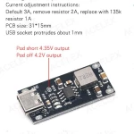Πίνακας Γρήγορης Φόρτισης USB Type-C Είσοδος Υψηλού ρεύματος 3A Polymer Ternary Μπαταρία Λιθίου IP2312 (OEM)