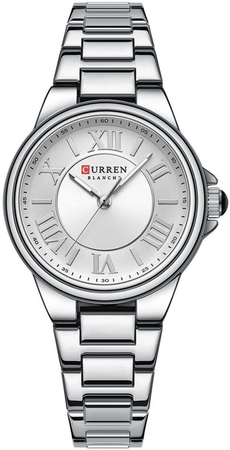 C9091 Silver Curren Γυναικείο Ρολόι με Μεταλλικό Μπρασελέ