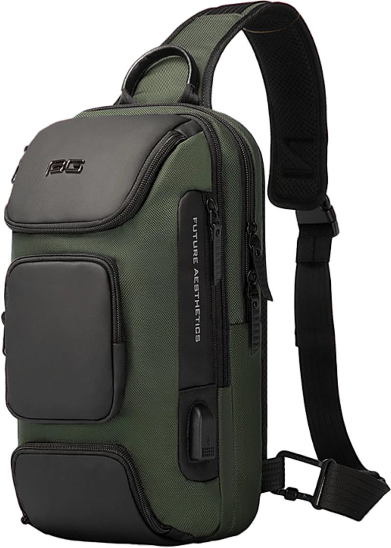 Τσαντάκι ώμου χιαστί crossbody Bange 7086 χακί