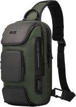 Τσαντάκι ώμου χιαστί crossbody Bange 7086 χακί