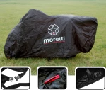 MORETTI κουκούλα μηχανής LXMA2753 με θήκη, L 246x104x127cm, μαύρη