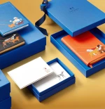 Σημειωματάριο Smythson Dalmatian Soho Panama Notebook Navy